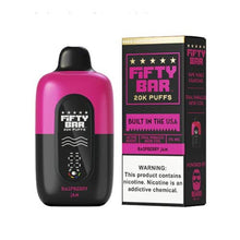 Raspberry Jam Flavored Fifty Bar V2 Disposable Vape Device - 20000 Puffs - 6PK | The Smoke Plug
