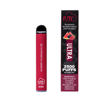 Raspberry Watermelon flavored Fume ULTRA Disposable Vape Device 2500Puffs - 6PK
