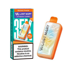Rocket Freeze Flavored Lost Mary MT35000 Disposable Vape Device - 35K Puffs - 10PK | The Smoke Plug