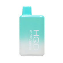 Sky Mint Flavored HQD Cuvie BAR Disposable Vape Device 7000 Puffs 10PK