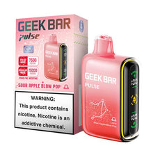 Sour Apple Blow Pop Flavored Geek bar Pulse Disposable Vape Device - 15000 Puffs | thesmokeplug.com - 10PK