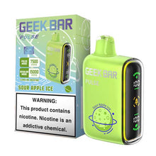 Sour Apple Ice Flavored Geek bar Pulse Disposable Vape Device - 15000 Puffs | thesmokeplug.com - 10PK