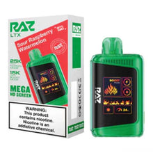 Sour Raspberry Watermelon Flavored RAZ DC25000 Disposable Vape Device - 25000K Puffs - 10PK | The Smoke Plug
