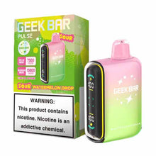 Sour Watermelon Drop Flavored Geek Bar Pulse Disposable Vape Device 10PK | The Smoke Plug