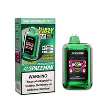 Sour Watermelon Patch Flavored Spaceman Nebula 25K Plus Disposable Vape Device 6PK | The Smoke Plug