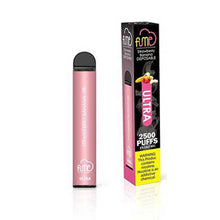 Strawberry Banana flavored Fume ULTRA Disposable Vape Device 2500Puffs - 6PK