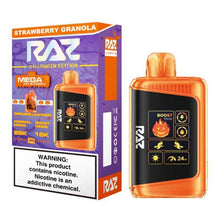 Strawberry Granola Flavored RAZ DC25000 Disposable Vape Device - 25000K Puffs - 10PK | The Smoke Plug