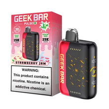 Strawberry Jam Flavored Geek Bar Pulse X Disposable Vape Device - | The Smoke Plug