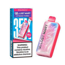 Strawberry Flavored Lost Mary MT35000 Disposable Vape Device - 35K Puffs - 10PK | The Smoke Plug