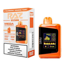 Strawberry Orange Tang Flavored Raz DC25000 Disposable Vape Device - 25K Puffs - 10PK | The Smoke Plug