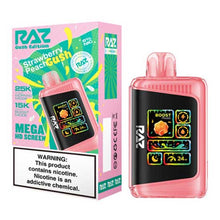 Strawberry Peach Gush Flavored RAZ DC25000 Disposable Vape Device - 25000K Puffs - 3PK | The Smoke Plug