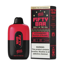 Strawberry Super Strudel Flavored FIFTY BAR 6500 Disposable Vape Device 3PK | The Smoke Plug