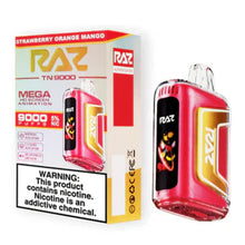 Strawberry Watermelon Flavored Raz TN9000 Disposable Vape Device - 9000K Puffs - 10PK | The Smoke Plug