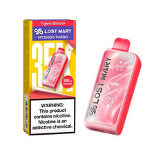 Tigers Blood Flavored Lost Mary MT35000 Disposable Vape Device - 35K Puffs - 10PK | The Smoke Plug