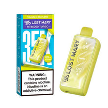 Toasted Banana Flavored Lost Mary MT35000 Disposable Vape Device - 35K Puffs - 10PK | The Smoke Plug