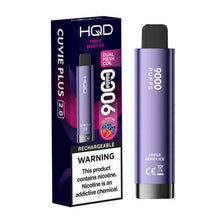 Triple Berry Ice Flavored HQD Cuvie Plus 2.0 Disposable Vape Device - 9000 Puffs | thesmokeplug.com - 10PK
