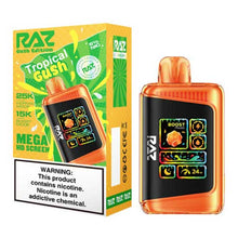 Tropical Gush Flavored RAZ DC25000 Disposable Vape Device - 25000K Puffs - 10PK | The Smoke Plug