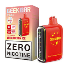 Watermelon Ice Flavored Geek Bar Pulse ZERO Disposable Vape Device - 15K Puffs - 10PC | The Smoke Plug