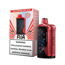 Watermelon Ice Flavored RiA NV30K Disposable Vape Device - 30K Puffs | The Smoke Plug