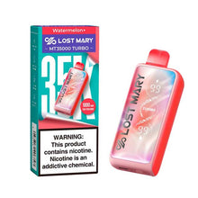 Watermelon Flavored Lost Mary MT35000 Disposable Vape Device - 35K Puffs - 10PK | The Smoke Plug