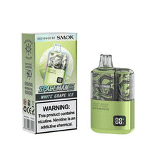 White Grape Ice Flavored Spaceman 10K Pro Disposable Vape Device 10PK | The Smoke Plug