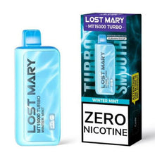 Winter Mint 0% Flavored Lost Mary MT15000 Turbo 0% Disposable Vape Device - 15K Puffs - 5PC | The Smoke Plug
