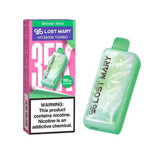 Winter Mint Flavored Lost Mary MT35000 Disposable Vape Device - 35K Puffs - 10PK | The Smoke Plug