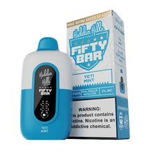 Yeti Mint Flavored Fifty Bar x Hidden Hills Disposable Vape Device - 2000K Puffs - 10PK |The Smoke Plug