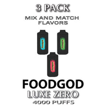 Foodgod ZERO 0% Luxe Disposable Vape Device | 4000 Puffs – 3PK