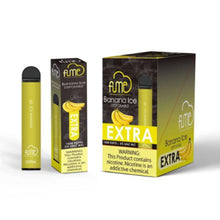 FUME EXTRA 5mg Banana Ice Flavored Disposable Vape - 10PK