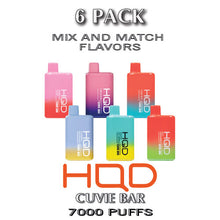 HQD Cuvie Bar Disposable Vape Device - 6PK