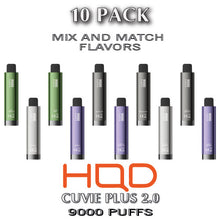 HQD Cuvie Plus 2.0 Disposable Vape Device | 9000 Puffs - 10PK