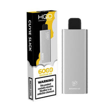 Banana Ice Flavored HQD Cuvie Slick Disposable Vape Device 6000 Puffs β 1PC | thesmokeplug.com