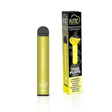Banana Ice flavored Fume ULTRA Disposable Vape Device 2500Puffs - 10PK
