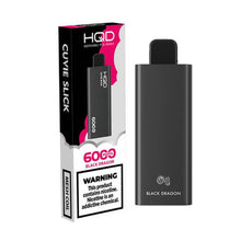 Black Dragon Flavored HQD Cuvie Slick Disposable Vape Device 6000 Puffs β 1PC | thesmokeplug.com