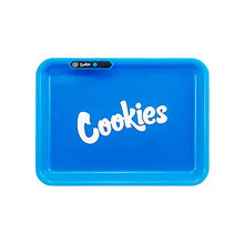 Blue Cookies Rolling Tray Led Usb Charging Luminous Plate Smoking Accessories - The Smoke Plug