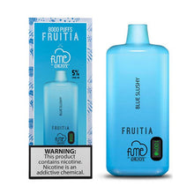 Blue Slushy Flavored Fume FRUITIA Disposable Vape Device - 8000 Puffs | thesmokeplug.com - 6PK