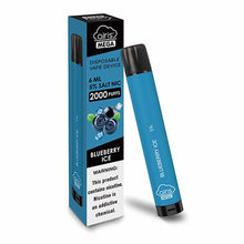 Blueberry Ice flavored Airis MEGA Disposable Vape Device 2000 Puffs