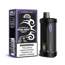 Blueberry Lychee Flavored Tyson 2.0 Iron Mike Disposable Vape Device - 1500 Puffs | thesmokeplug.com - 1PC
