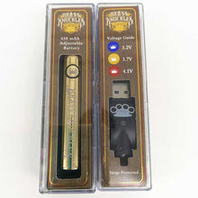 Brass Knuckles Battery 650Mah Gold Variable Voltage Vape Pen For 510 Thread Thick Oil Vape Cartridge - The Smoke Plug