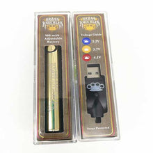 Brass Knuckles Battery 900Mah Gold Variable Voltage Vape Pen For 510 Thread Thick Oil Vape Cartridge - The Smoke Plug
