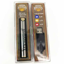 Brass Knuckles Battery 900Mah Stainless Variable Voltage Vape Pen For 510 Thread Thick Oil Vape Cartridge - The Smoke Plug