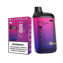 California Cherry Flavored Leaf Bar Platinum Disposable Vape Device 8000 Puffs 3PK | thesmokeplug.com