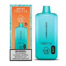 Caribbean Breeze Flavored Fume FRUITIA Disposable Vape Device - 8000 Puffs | thesmokeplug.com - 6PK
