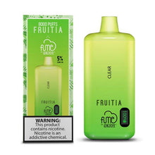 Clear Flavored Fume FRUITIA Disposable Vape Device - 8000 Puffs | thesmokeplug.com - 6PK