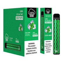 Cool Mint flavored Airis MAX Disposable Vape Device 1600 Puffs