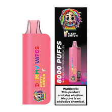 Fizzy Lemon Flavored Dummy Disposable Vape Device with 8000 Puffs