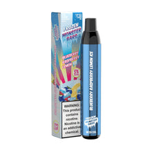 Frozen Blueberry Raspberry Lemon Ice Flavored Monster Bars Disposable Vape Device 3500 puffs