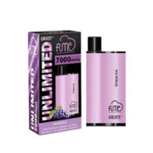 Grape Ice flavored Fume UNLIMITED Disposable Vape Device 7000 Puffs