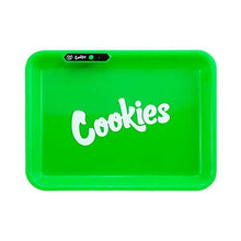Green Cookies Rolling Tray Led Usb Charging Luminous Plate Smoking Accessories - The Smoke Plug